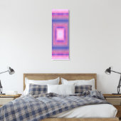 Pastel Neon Portal Kaleidoscope Wall Art Canvas Afdruk (Insitu (Slaapkamer))