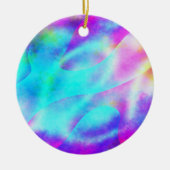 Pastel Neon Rainbow Gradient Art Keramisch Ornament (Voorkant)