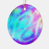 Pastel Neon Rainbow Gradient Art Keramisch Ornament (Links)