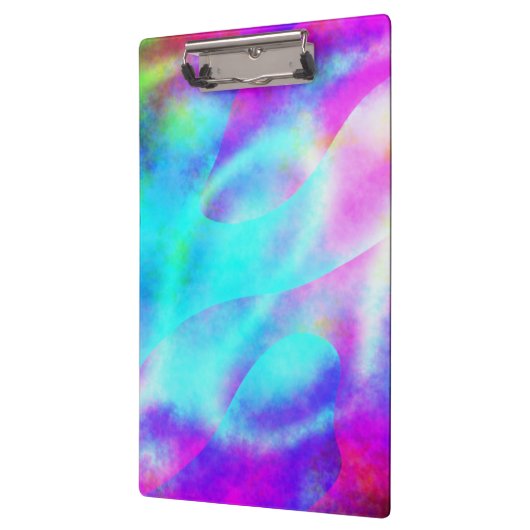 Pastel Neon Rainbow Gradient Art Klembord (Links)