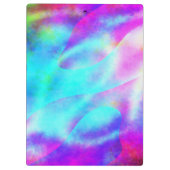 Pastel Neon Rainbow Gradient Art Klembord (Achterkant)