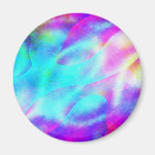 Pastel Neon Rainbow Gradient Art Magneet (Voorkant)