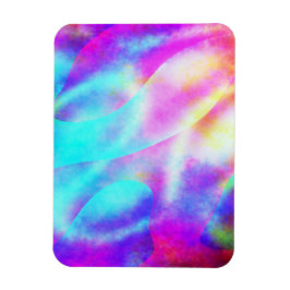 Pastel Neon Rainbow Gradient Art Magneet