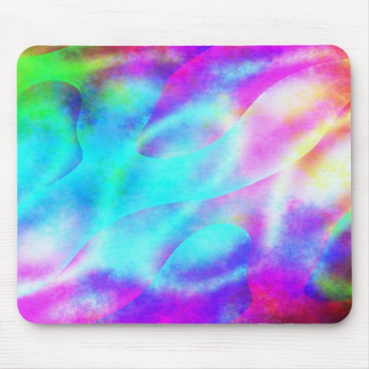 Pastel Neon Rainbow Gradient Art Muismat (Voorkant)