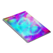 Pastel Neon Rainbow Gradient Art Notitieboek (Rechterzijde)