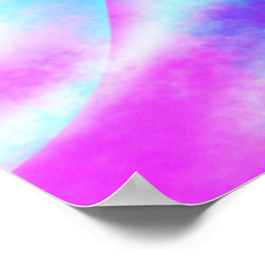 Pastel Neon Rainbow Gradient Art Poster (Hoek)