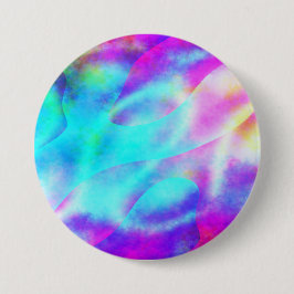 Pastel Neon Rainbow Gradient Art Ronde Button 7,6 Cm