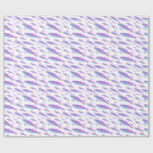 Pastel Neon Sardines Cadeaupapier (Vlak)