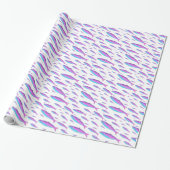 Pastel Neon Sardines Cadeaupapier (Uitgerold)