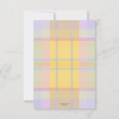 Pastel Neutrale Baby Foto: Hartelijk dank Bedankkaart (Achterkant)