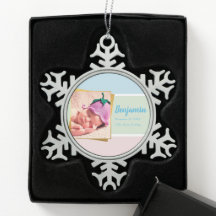 Pastel Newborn Baby Boy Foto geboortedatum