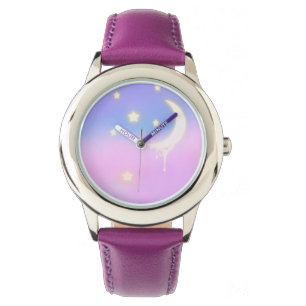 Pastel Night Sky Horloge