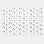 Pastel Notenkraker Ballerina Kerstmis Inpakpapier Vel (Voorkant)