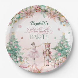 Pastel Notenkraker Ballerina Verjaardagsfeest Papieren Bordje