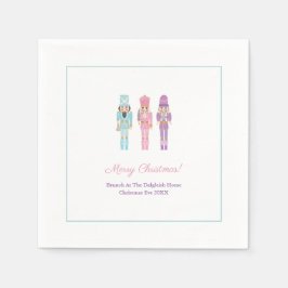 Pastel Notenkraker Ballet Kerst Feestdagen Party Servet