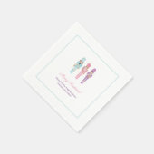 Pastel Notenkraker Ballet Kerst Feestdagen Party Servet (Hoek)