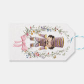 Pastel Notenkraker Ballet Kerstmis Cadeaulabel (Voorkant (Horizontaal))
