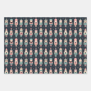 Pastel Notenkraker Inpakpapier Vel