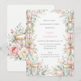 Pastel Notenkraker Kerst Bachelorette Feest Kaart