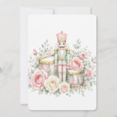 Pastel Notenkraker Kerst Bruidsdouche Kaart (Achterkant)