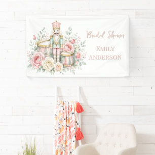 Pastel Notenkraker Kerst Bruidsdouche Welkom Spandoek