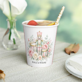 Pastel Notenkraker Kerst Huwelijk Papieren Bekers