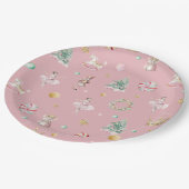 Pastel Notenkraker Kerstmis Verjaardagsfeest Papieren Bordje (Gekanteld)