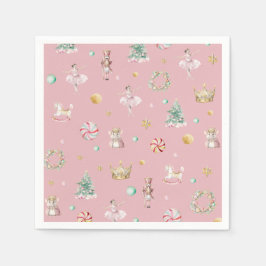 Pastel Notenkraker Kerstmis Verjaardagsfeest Servet