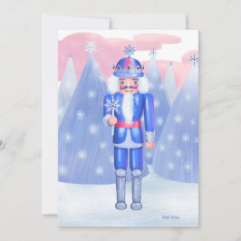 Pastel Notenkraker Snowflake King DIY Blank Kaart