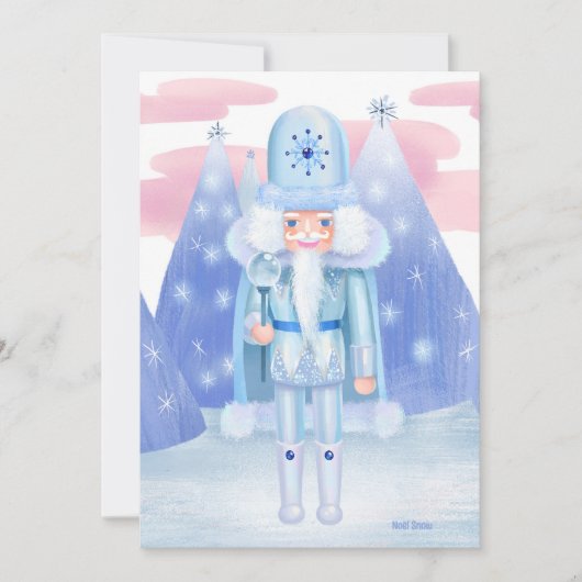 Pastel Notenkraker Winter King DIY Blank Kaart (Voorkant)