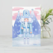 Pastel Notenkraker Winter King DIY Blank Kaart (Staand voorkant)