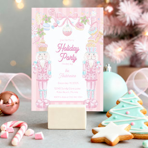 Pastel Notenkraker Zoete Kerst Feestjes Kaart