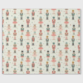 Pastel notenkrakers en ballerina's cadeaupapier (Vlak)