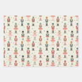 Pastel notenkrakers en ballerina's inpakpapier vel (Voorkant)