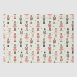 Pastel notenkrakers en ballerina's tissuepapier