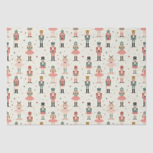 Pastel notenkrakers en ballerina's tissuepapier (Voorkant)