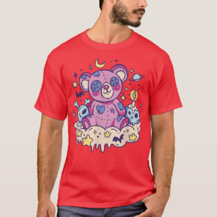 Pastel Nu Gothic Kawaii Teddy Bear Creepy Occult M T-shirt