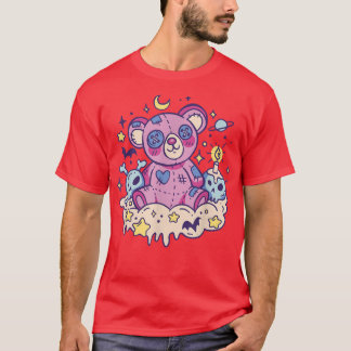 Pastel Nu Gothic Kawaii Teddy Bear Creepy Occult M T-shirt