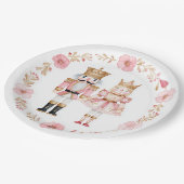 Pastel Nutcracker Ballet Christmas Paper Plates Papieren Bordje (Gekanteld)