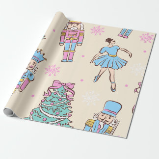 Pastel Nutcracker Christmas Cadeaupapier