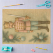 Pastel Nutcracker Soldier Christmas Decoupage Tissuepapier (Craft)