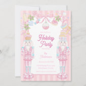 Pastel Nutcracker Sweet Holiday Treats Party Kaart (Voorkant)