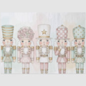 Pastel Nutcracker Toy Collection Watercolor  Tissuepapier (Voorkant)