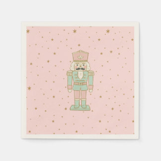 "Pastel Nutcracker – Whimsical Holiday Servet