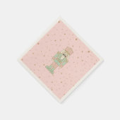 "Pastel Nutcracker – Whimsical Holiday Servet (Hoek)