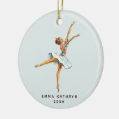 Pastel Nutkraker Ballet Gepersonaliseerde Ballerin Keramisch Ornament (Links)