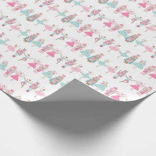 Pastel Nutkraker Ballet Roze omslagpapier Cadeaupapier