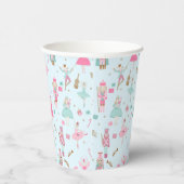 Pastel Nutkraker Holiday Papieren Bekers (Rechts)