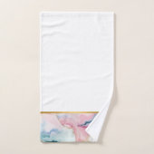 PASTEL OCEAAN MARMER GOUD WIT BADKAMER HANDDOEK SE (Handdoek)