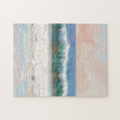 Pastel Oceaangolf Scene Puzzle Legpuzzel (Horizontaal)